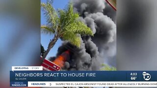 Eviction notice leads to fatal house fire in El Cajon, arson suspected