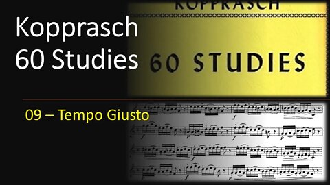 🎺🎺 Kopprasch 60 Studies for Trumpet - 09 Tempo Giusto