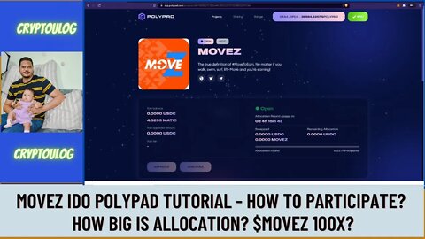 Movez IDO Polypad Tutorial - How To Participate? How Big Is Allocation? $MOVEZ 100X?