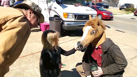 Marc Daniel as "Horse" with Steve Ferrell - Mardi Gras 2017