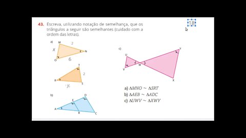 Matemática 7ºano - aula 47 e 48 - REVISÃO - semelhanças de triângulos e Teorema de Pitágoras [ETAPA]