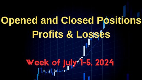 Weekly Review: Opened and Closed Positions for July 1-5, 2024