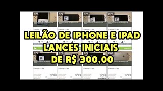 LEILÃO DE IPHONE - IPAD - DESKTOP DELL - EQUIPAMENTOS ELETRÔNICOS E MUITO MAIS *Sato Leilões*