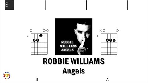 ROBBIE WILLIAMS Angels - (Chords & Lyrics like a Karaoke) HD