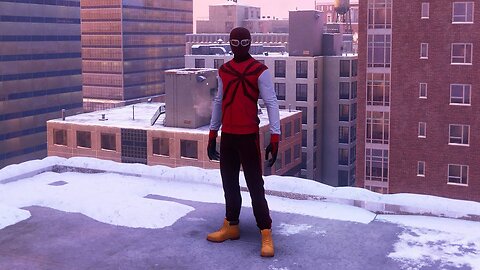 SPIDER-MAN MILES MORALES PS5 [Free Roam/Swinging Gameplay] - Homemade Suit