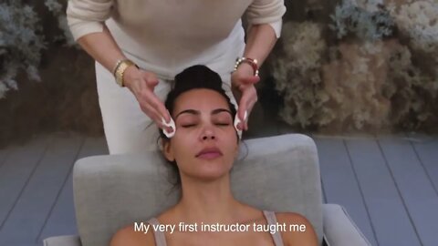 Kim Kardashian Behind the scenes facial using my @SKKN products