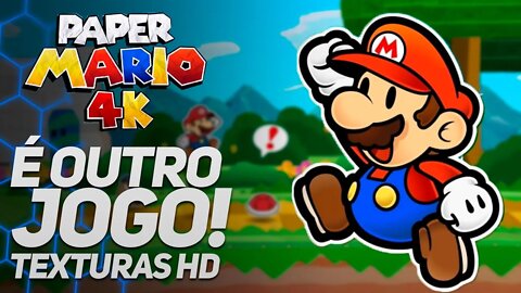 ATUALIZOU! NOVO PAPER MARIO 64 EM HD e 4K - INSTALAÇÃO DAS NOVAS TEXTURAS (Project64)