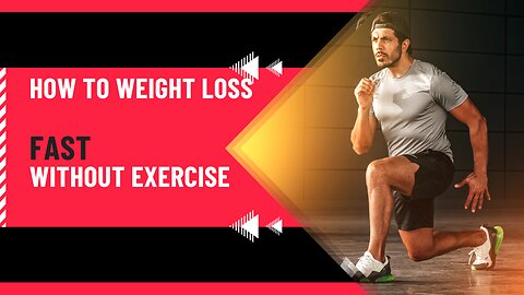 How to weight loss first without exercise