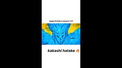 Happy Birthday kakashi sense #naruto universe #kakashi #obito