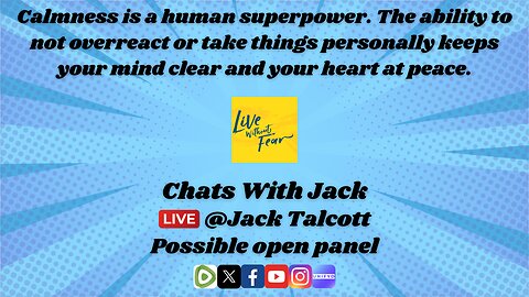 The Cruelty of Unforgiveness; Inspired Chats with Jack and Open(ish) Panel Opportunity