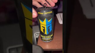 Cracking open a Reign energy drink