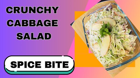 Crunchy Cabbage Salad Recipe By Spice Bite