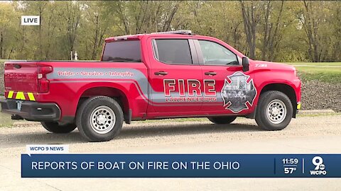 Tugboat catches fires on the Ohio River