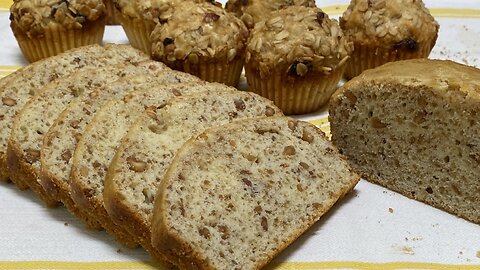 EASY Peanut Butter Bread & Muffins