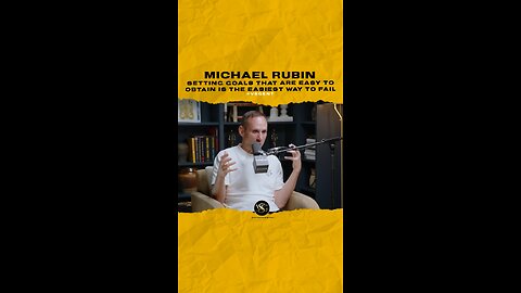 @michaelrubin Setting goals that are easy to obtain is the easiest way to fail.