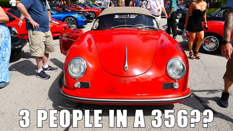 Porsche 356 1500 Leaving Geneva Concours d'Elegance Car Show