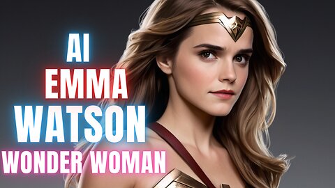 Emma Watson Wonder Woman Cosplay, AI image generated, Lookbook Art Girl