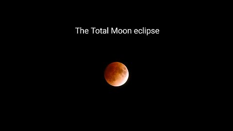 Total eclipse of the moon