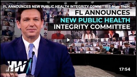 Gov. Ron DeSantis announce the creation of the new Public Health Integrity Committee in Florida