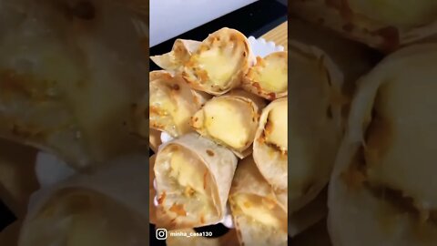 PETISCO DE FRANGO E QUEIJO DELICIOSO 🤤 | Receitas #Shorts