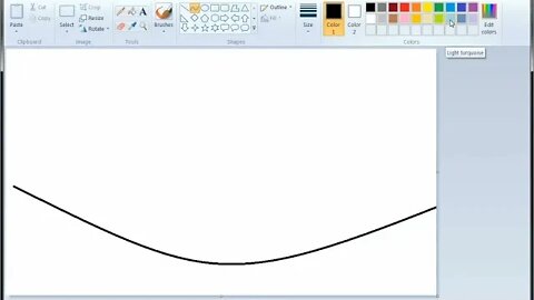 beautiful landscape scenery drawing in ms paint