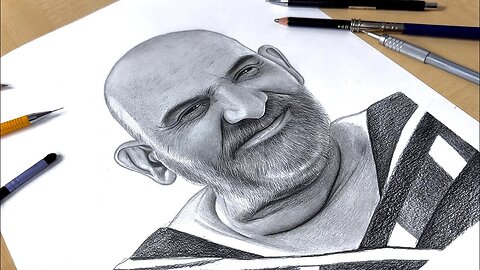 Drawing Shree Neem Karoli Baba ji