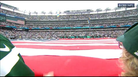 CHILLS: Jets Fans Take Over National Anthem With NYPD Officer