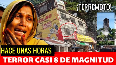 Terror TERREMOTO 7.5 M FILIPINAS ALERTA EN LATINOAMÉRICA miles de heridos y muchos desaparecidos.