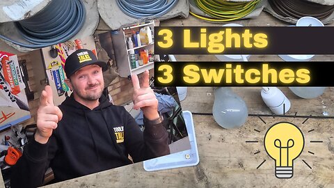 How To Wire 3 Lights 3 Switches - 1 Way Switched