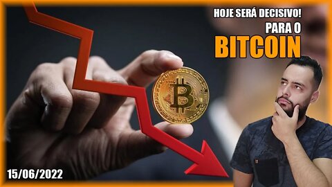 HOJE VAI SER DECISIVO PARA O BITCOIN! Bateu 20K - Análise BTC 15/06/2022