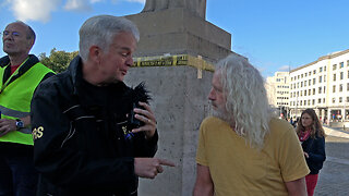 MEP for Ireland Mick Wallace at the Raise Your Voice for Julian Assange Rally in Brussels