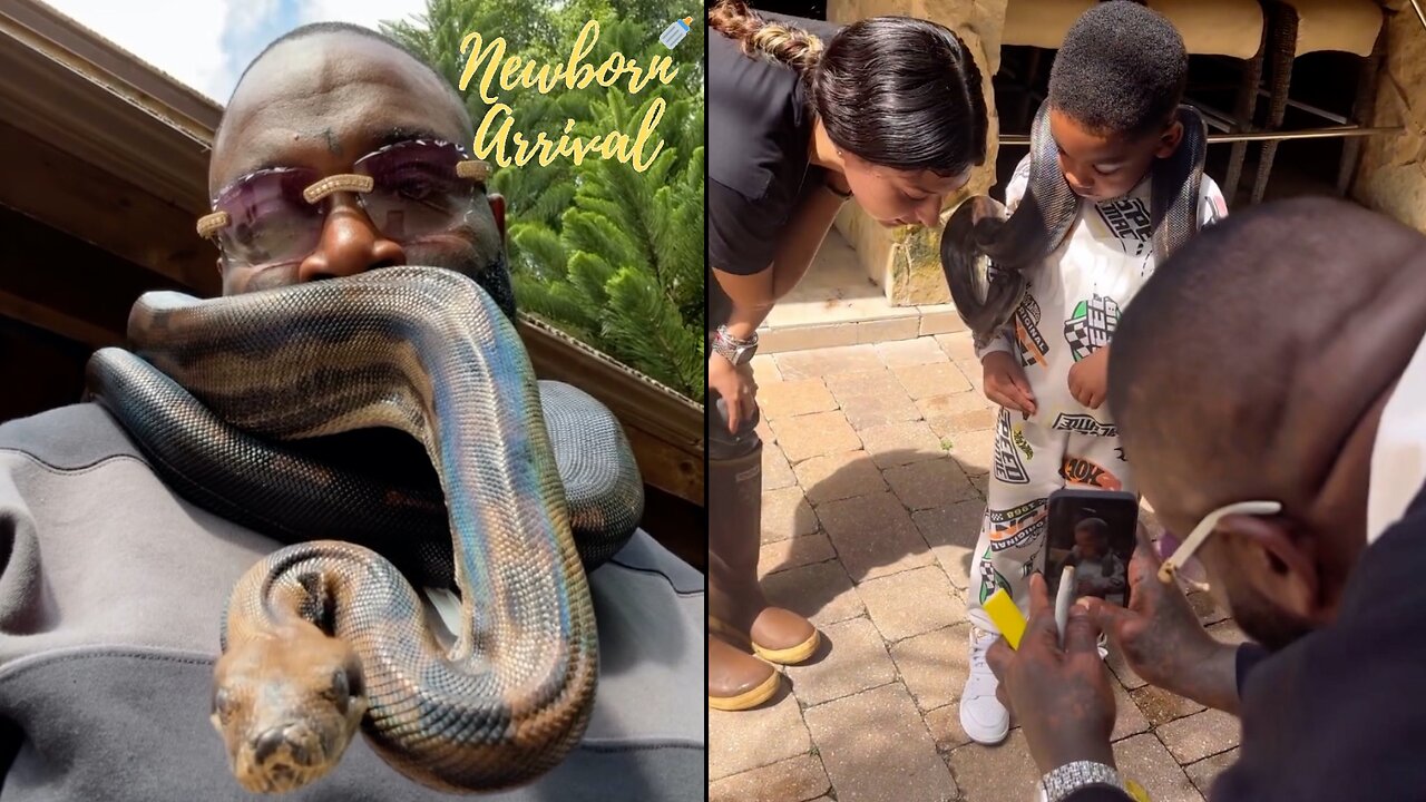 Rick Ross & “BM” Briana Camille Take Son Billion To The Zoo! 🐒