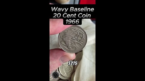 Value of The Rare 1966 Wavy Baseline 20 Cent Coin today #rarecoins #1966Coin, #coincollecting