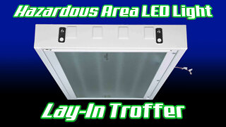 Low Profile Hazardous Area LED Light - Lay-In Mount -Front Load Troffer - Class 1, Div. 2