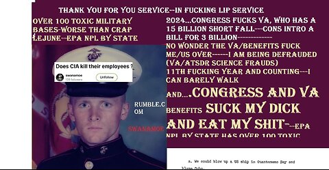 va needs 15 bill--congress bill for 3 billion-suck my dick,eat my shit