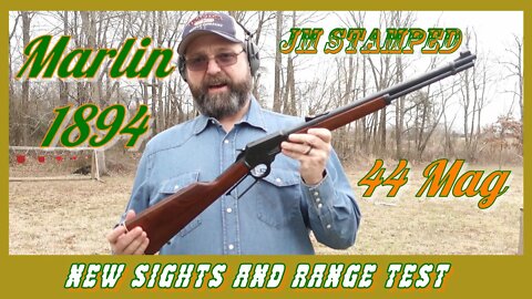 Marlin 1894 44 Mag: New Sights and Range Test