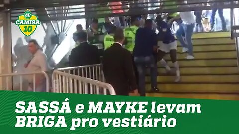 SASSÁ e MAYKE levam BRIGA ao vestiário após SOCO! Assista!