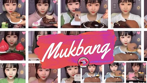 🧁🍰 mukbang ASMR eating cake/mochi/crepe mousse compilation #mukbang #asmreating #kwaimukbangshow