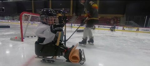 VGK youth sled hockey team giving all kids a shot at the net