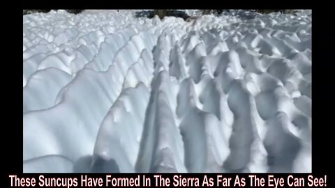 These Suncups Have Formed In The Sierra As Far As The Eye Can See!