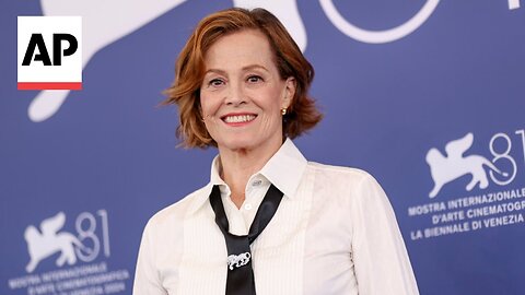 Actor Sigourney Weaver tears up discussing Kamala Harris at Venice Film Festival