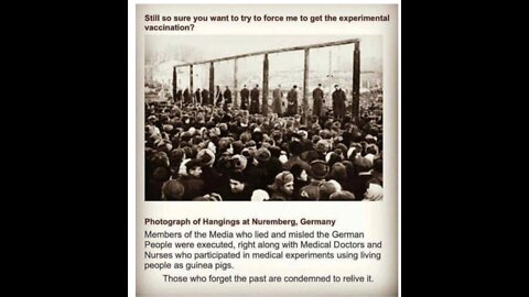 Nuremburg Trials are in session (crimes against humanity)