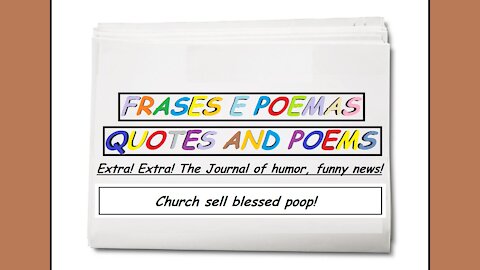 Funny news: Church sell blessed poop! [Quotes and Poems]