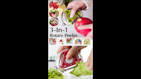 Rotary Peeler Serrated Blade 3in1