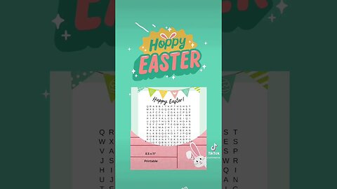 NEW PRODUCTS! Hop into Easter fun with this delightful word search! #etsy #easter #etsyseller