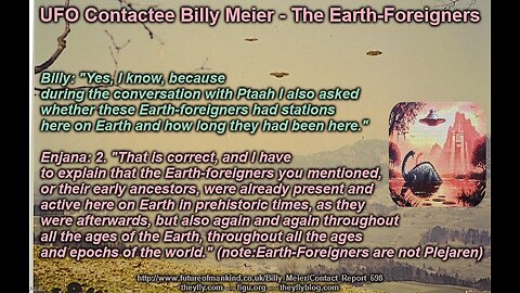 Billy Meier UFO Contact Reports - The Strangers or Foreigners Part 2