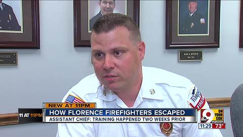 Florence firefighters attempting rescue became trapped in burning building