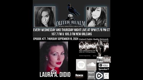 The Outer Realm -PT 1-Laura Didio - Award Winning Journalist -Breaking "The Amityville Horror Story