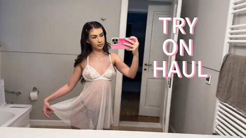 [Fitting Room] Transparent and See-through Clothes and Lingerie/Try on Haul