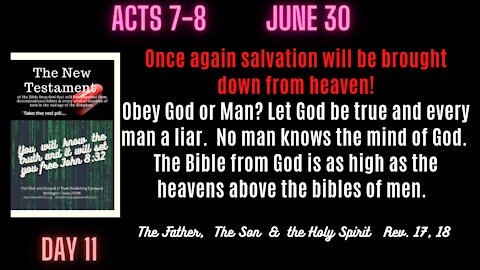 Acts 7-8 There will be no preachers of men in the 2nd age of the Kingdom.